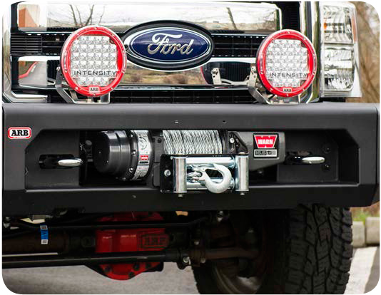 Модульный бампер ARB для Ford F250/350 - совместимость с лебедками